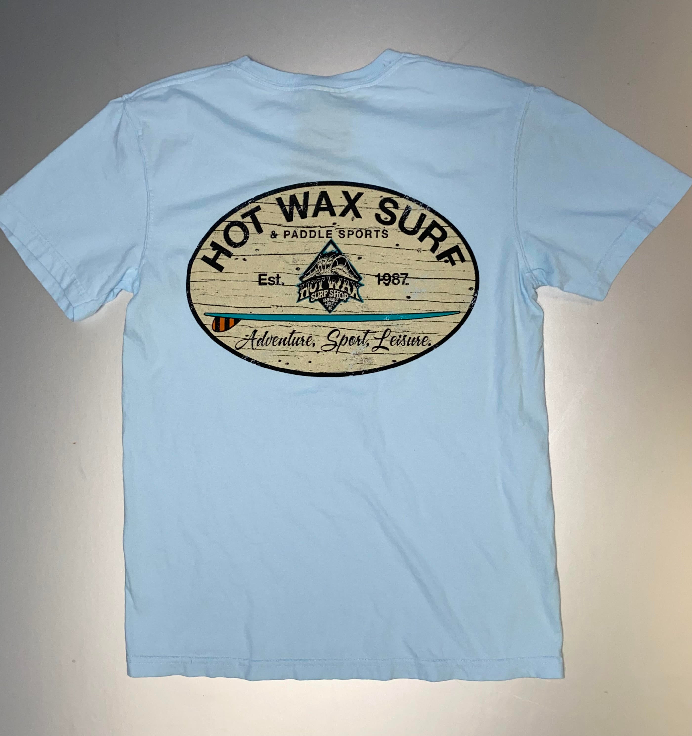 HW Leisure Chambray Short Sleeve Tees | Hot Wax Surf Shop